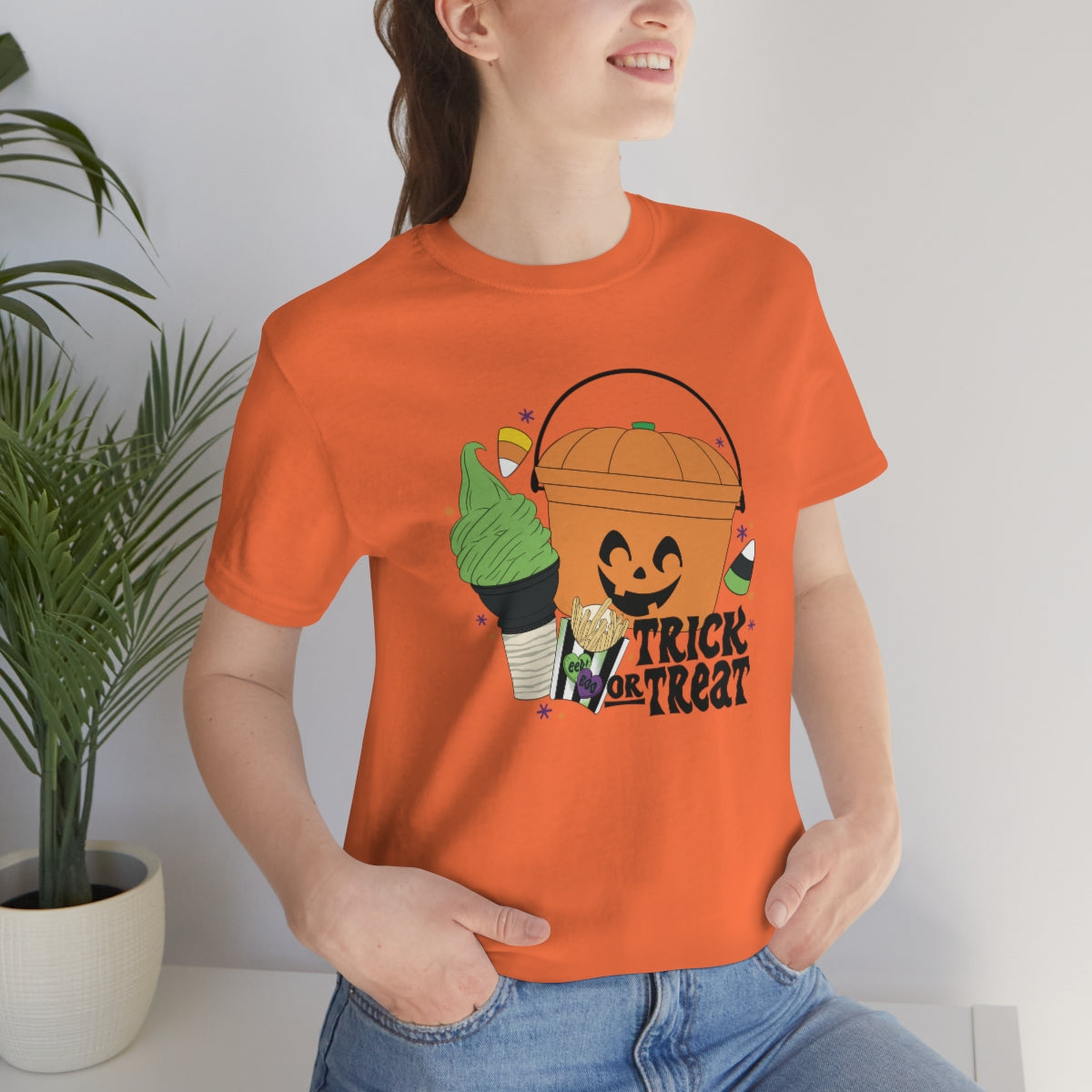 Vintage Halloween Buckets "Trick or Treat" Treats Tee - Unisex Shirt