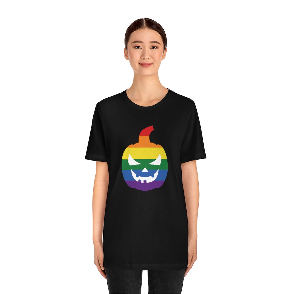 Pride Jack-O-Lantern Rainbow Tee - Unisex Shirt
