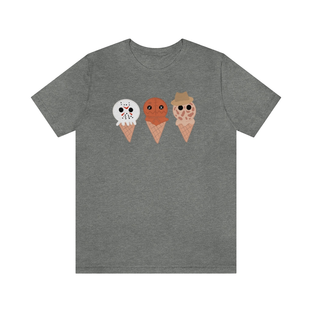Horror Movie Spooky Ice Cream Tee - Unisex Shirt
