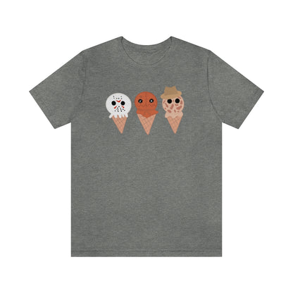 Horror Movie Spooky Ice Cream Tee - Unisex Shirt
