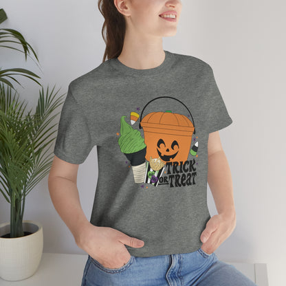 Vintage Halloween Buckets "Trick or Treat" Treats Tee - Unisex Shirt