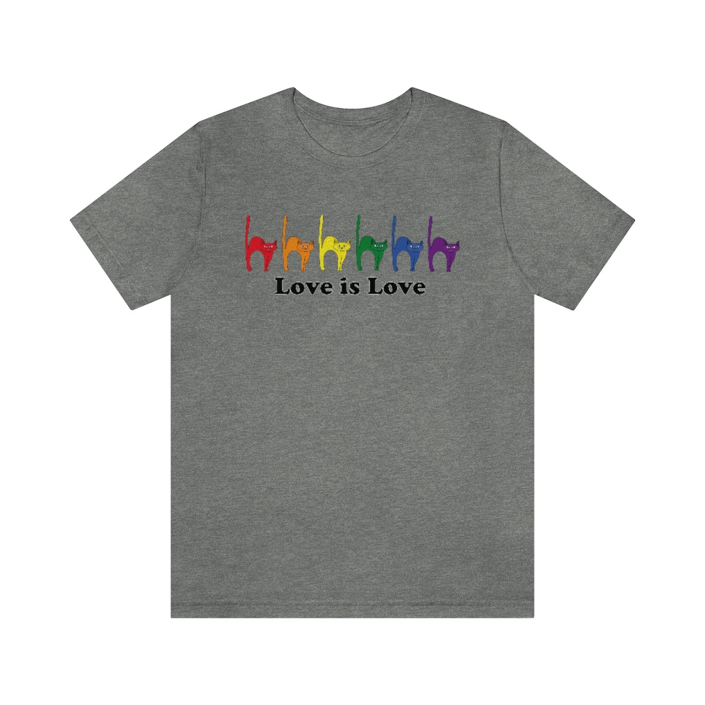 Rainbow Kitties "Love Is Love" Pride Tee - Unisex Shirt
