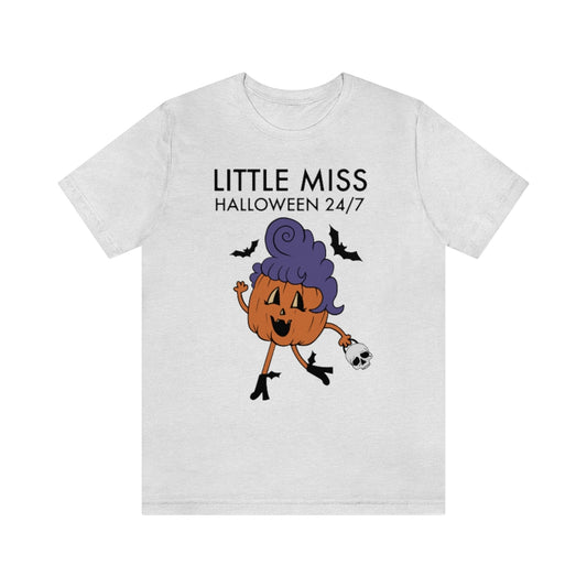"Little Miss Halloween" Jack-O-Lantern Tee - Unisex Shirt