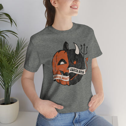 "Sorta Sweet Sorta Evil'" Jack-O-Lantern Tee - Unisex Shirt