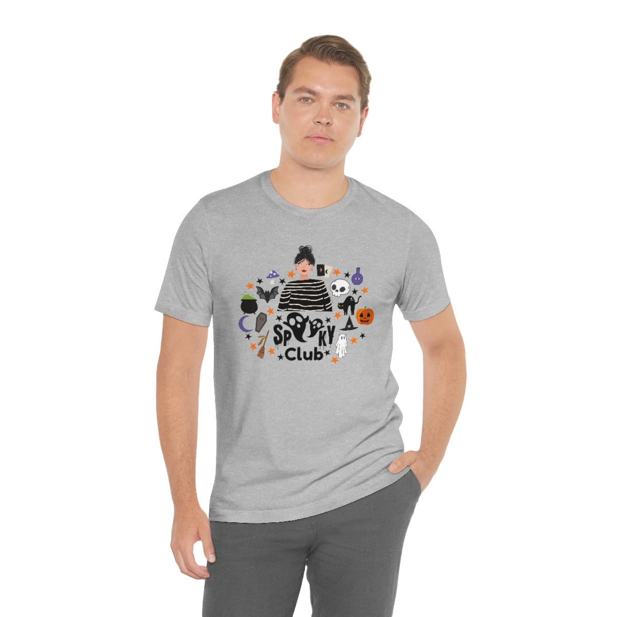 "Spooky Club" Print Tee - Unisex Shirt