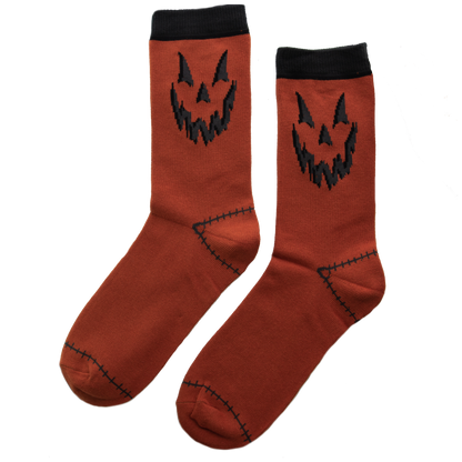 Jack-O-Lantern Pumpkin Socks
