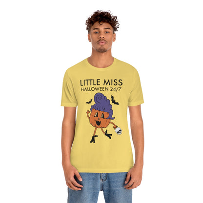 "Little Miss Halloween" Jack-O-Lantern Tee - Unisex Shirt