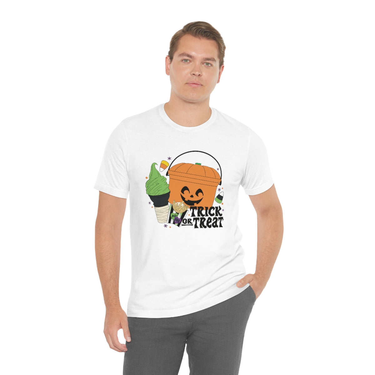 Vintage Halloween Buckets "Trick or Treat" Treats Tee - Unisex Shirt