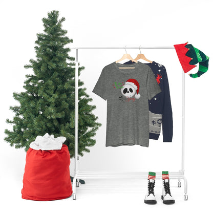 "Tis the Season to be Spooky'" Skull Santa Christmas Tee - Unisex Shirt