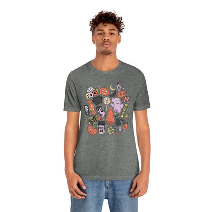 Trick-Or-Treat Spooky Doodles Tee - Unisex Shirt