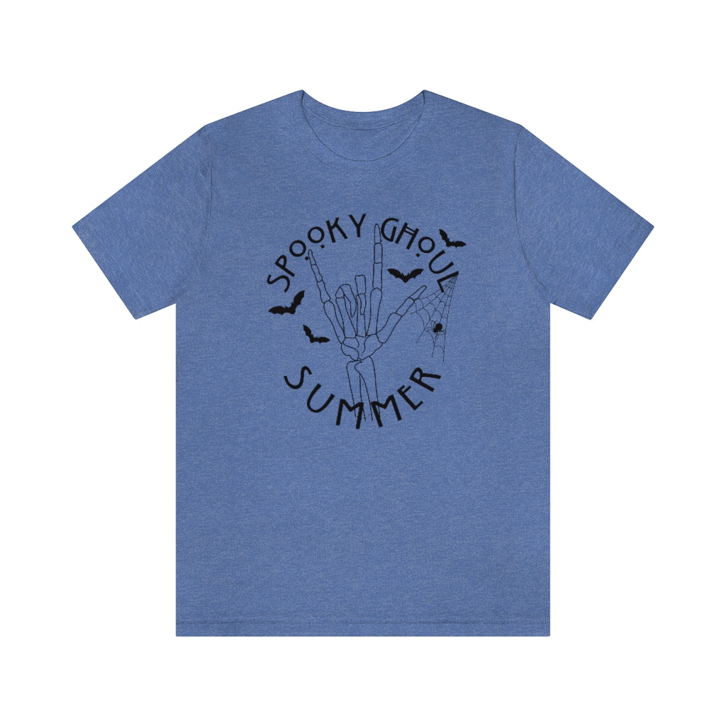 Spooky Ghoul Summer Spiderwebs And Bats Tee - Unisex Shirt