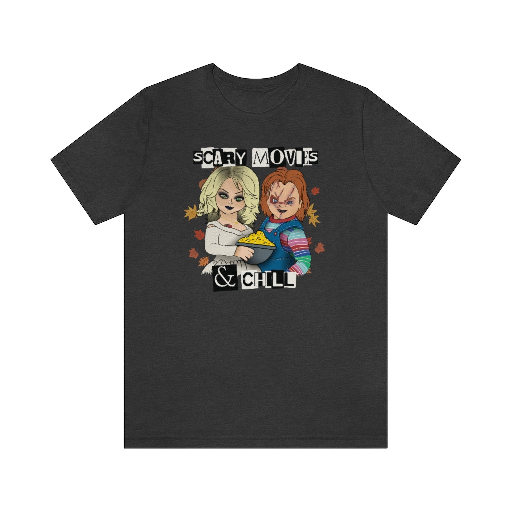 "Scary Movies & Chill" Horror Chucky Tee - Unisex Shirt