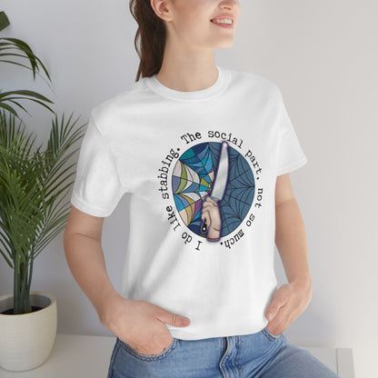 Stabbing Thing Knife Horror Tee - Unisex Shirt