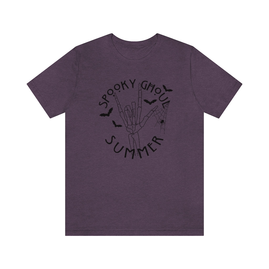 Spooky Ghoul Summer Spiderwebs And Bats Tee - Unisex Shirt