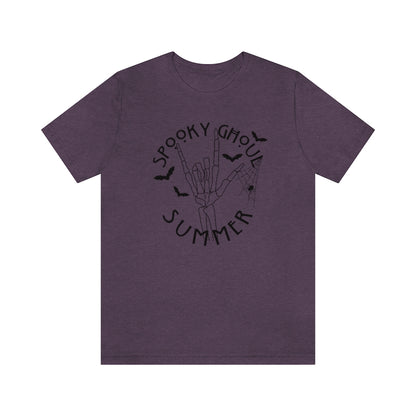 Spooky Ghoul Summer Spiderwebs And Bats Tee - Unisex Shirt