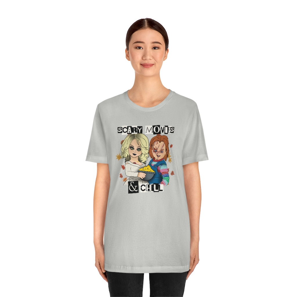 "Scary Movies & Chill" Horror Chucky Tee - Unisex Shirt