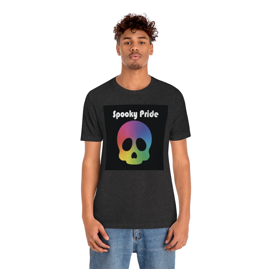 Spooky Pride Rainbow Skull Tee - Unisex Shirt