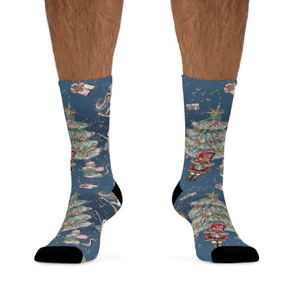 Blue Winter Nutcracker - Socks