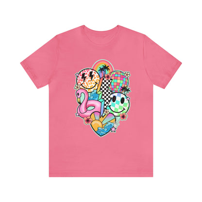 Neon Smiley Pool Party Tee - Unisex Shirt