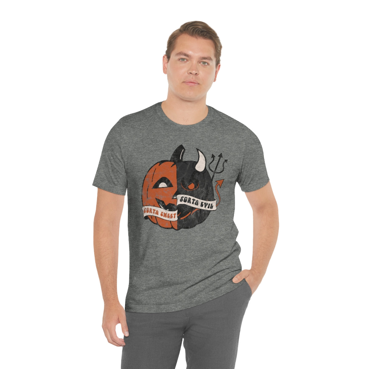 "Sorta Sweet Sorta Evil'" Jack-O-Lantern Tee - Unisex Shirt