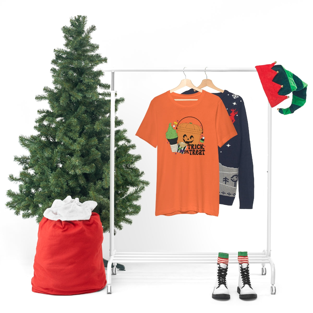 Vintage Halloween Buckets "Trick or Treat" Treats Tee - Unisex Shirt