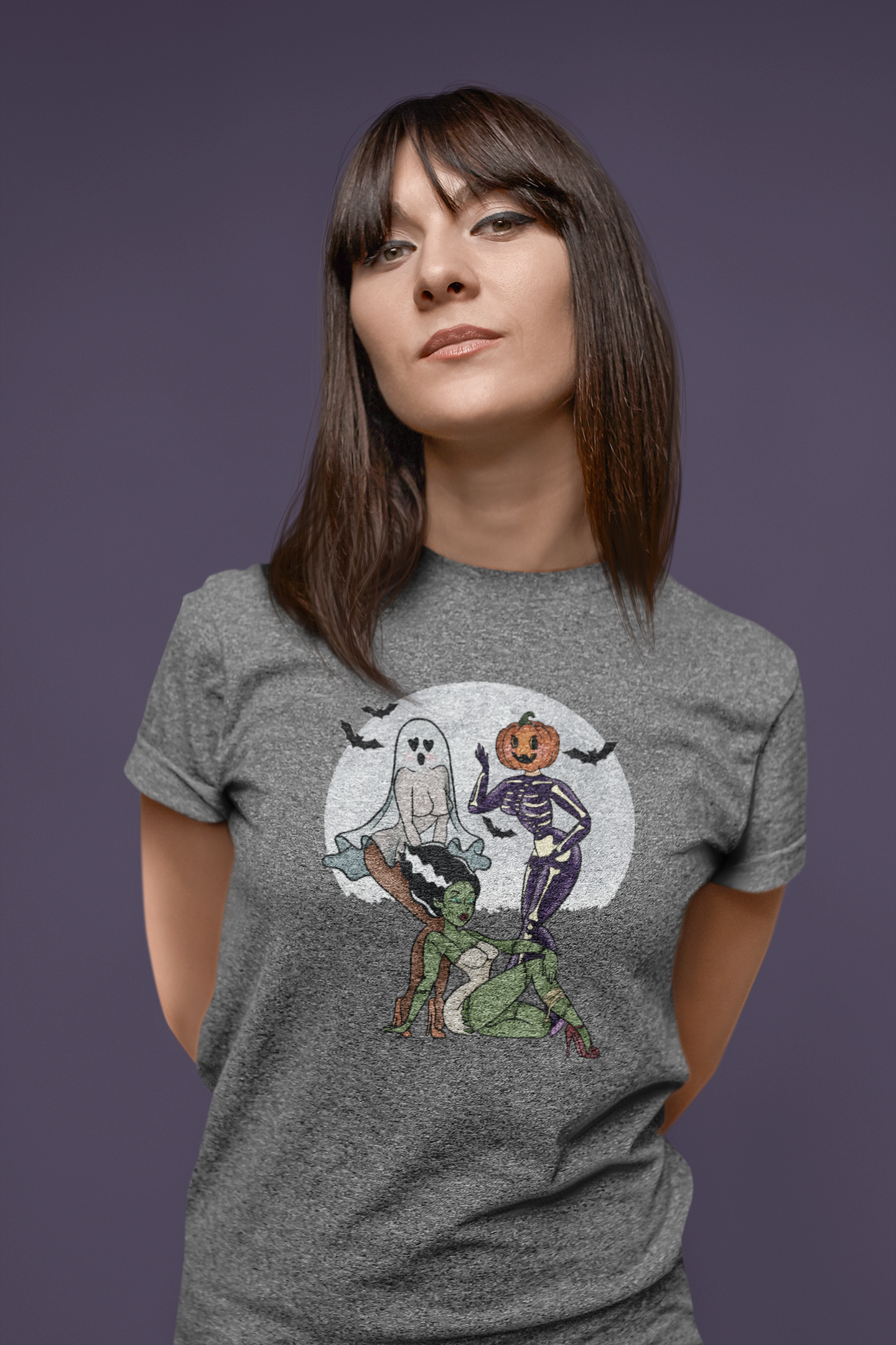 Halloween Pin-Up Babe Tee - Unisex Shirt