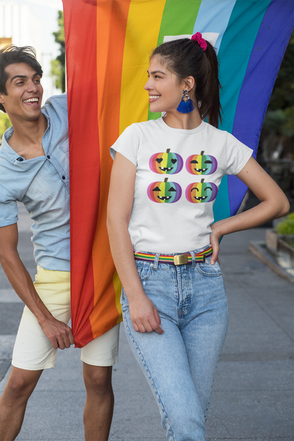 Pumpkin Pride Rainbow Tee - Unisex Shirt