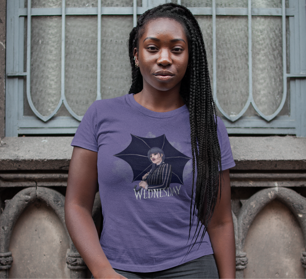 Wednesday Umbrella Tee - Unisex Shirt