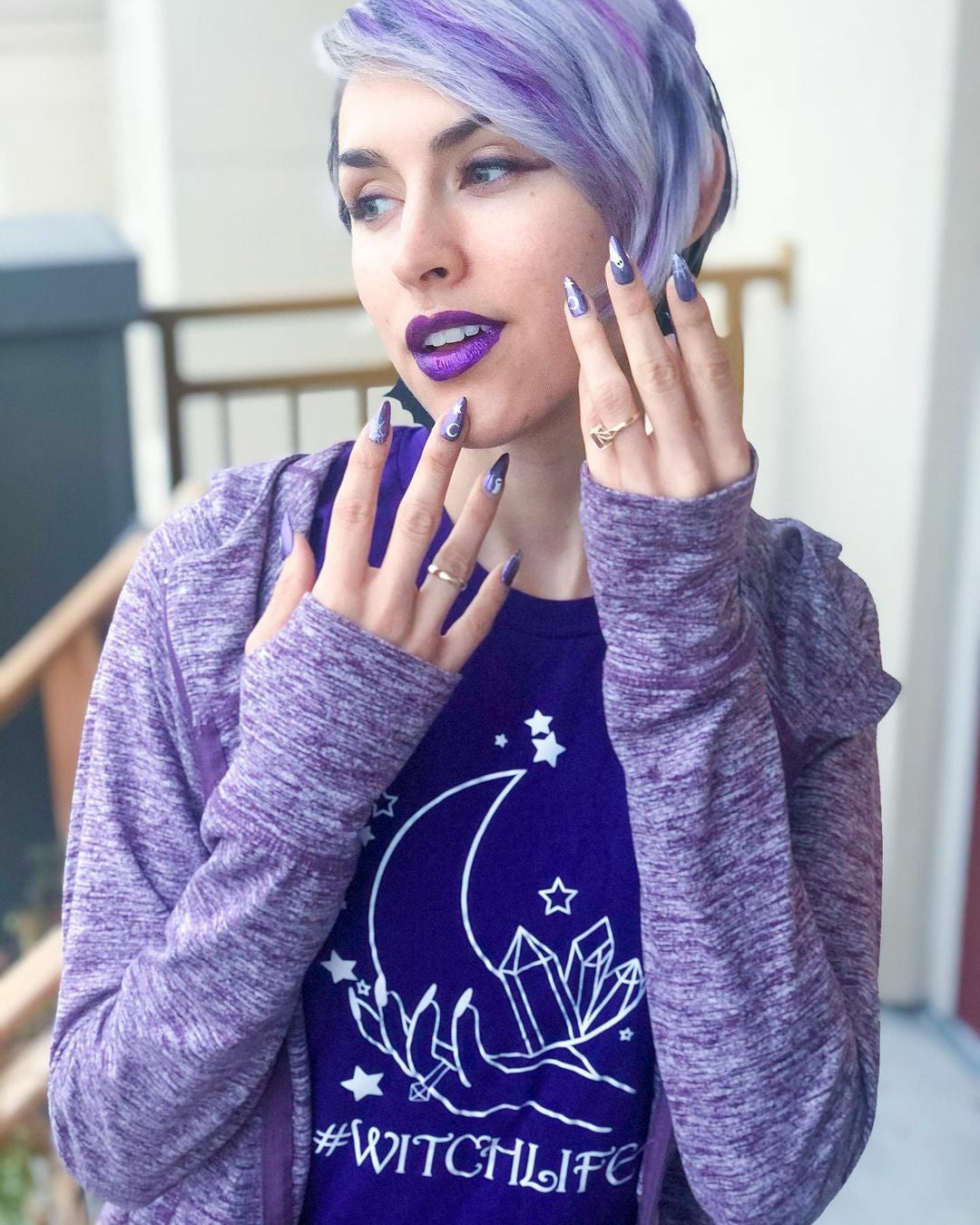 #WitchLife Crystals And Moon Tee - Unisex Shirt