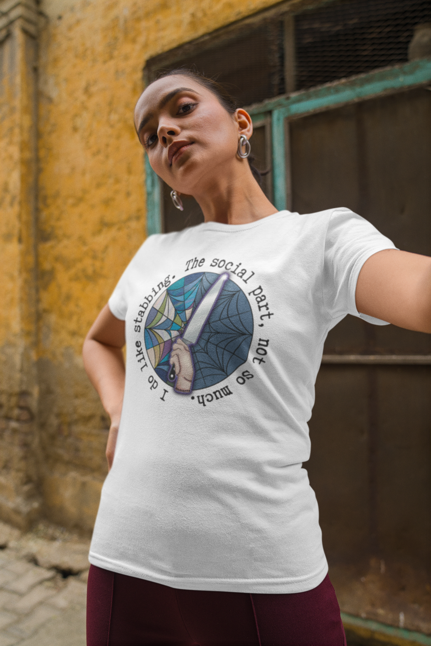 Stabbing Thing Knife Horror Tee - Unisex Shirt