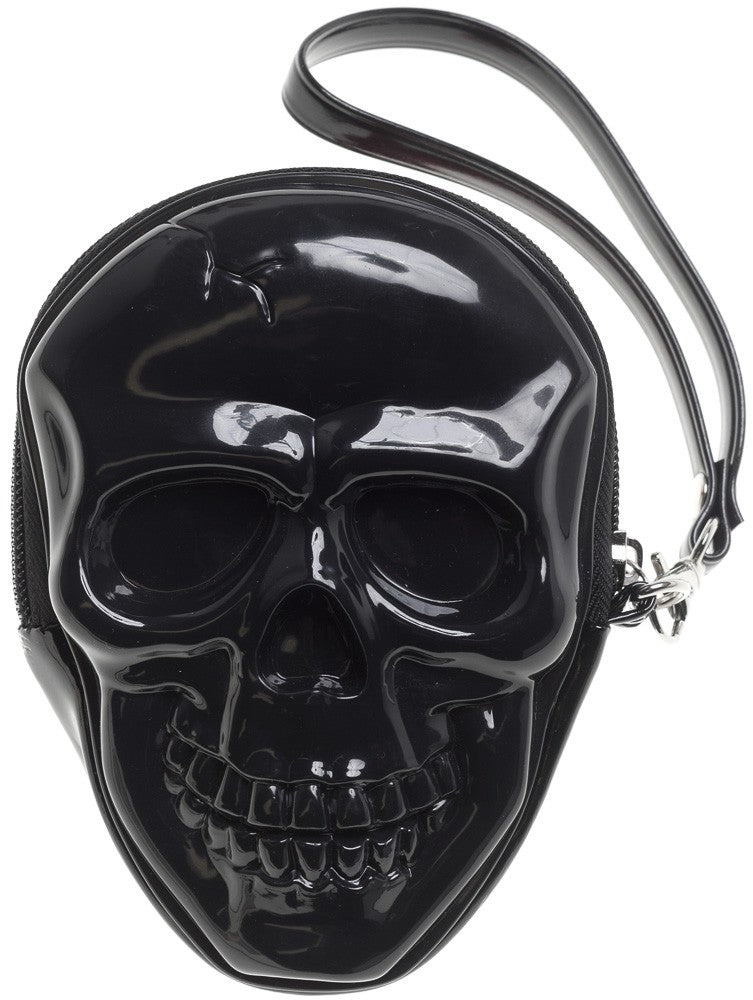 Smiling Skull Wristlet