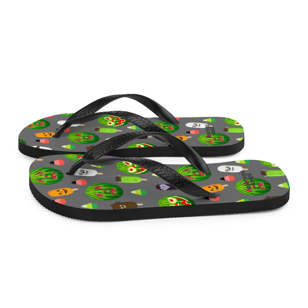 Jack-O-Melon Summerween Flip-Flops