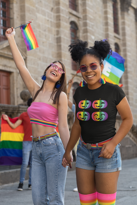 Pumpkin Pride Rainbow Tee - Unisex Shirt