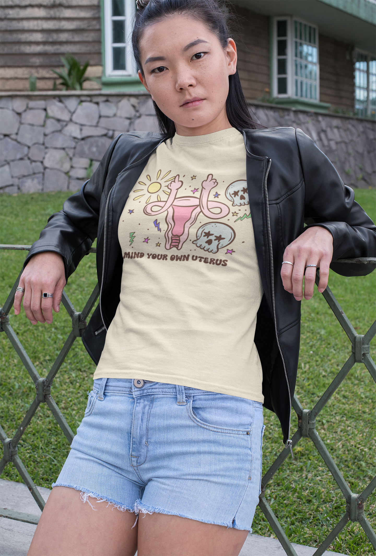 Sun And Skull "Mind Your Own Uterus" Tee - Unisex Shirt