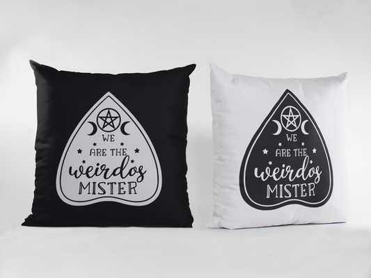 We Are The Weirdos Mister - Black Pillow Cover